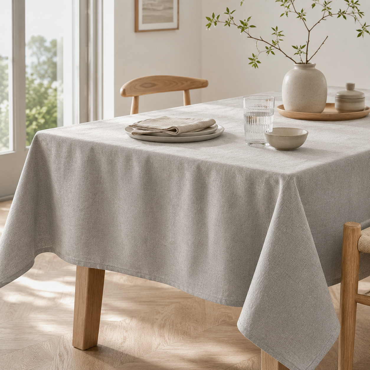 Nuvessiae™ Stillstone Minimal Tablecloth