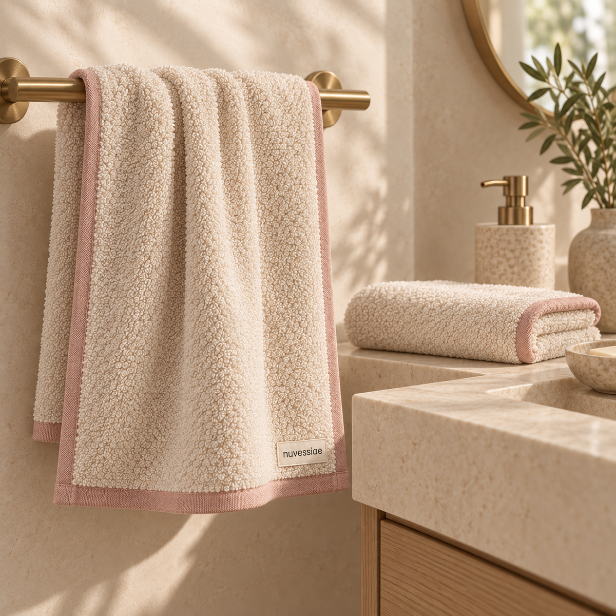 Nuvessiae™ RoseBound Face Towel Trio