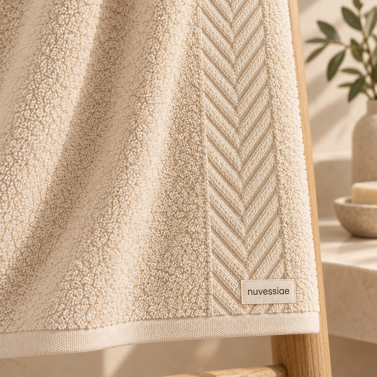Nuvessiae™ HerringVeil Bath Towel