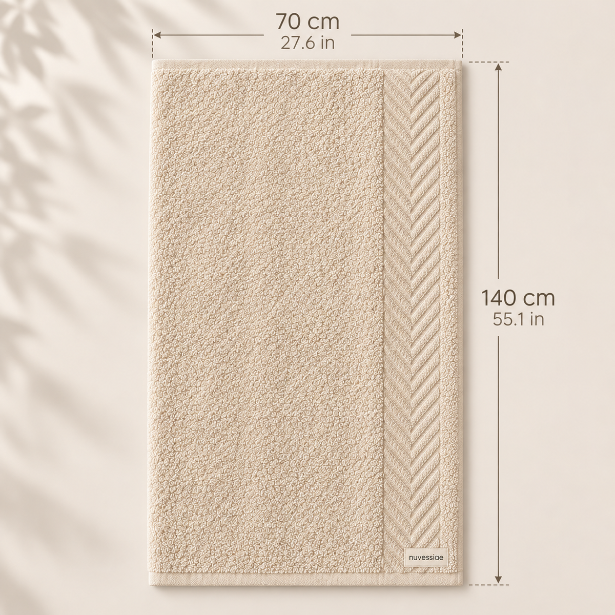 Nuvessiae™ HerringVeil Bath Towel