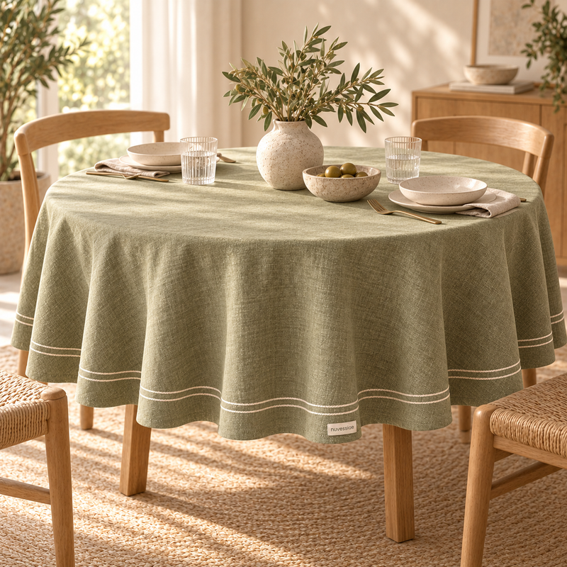 Nuvessiae™ HaloMoss Round Tablecloth