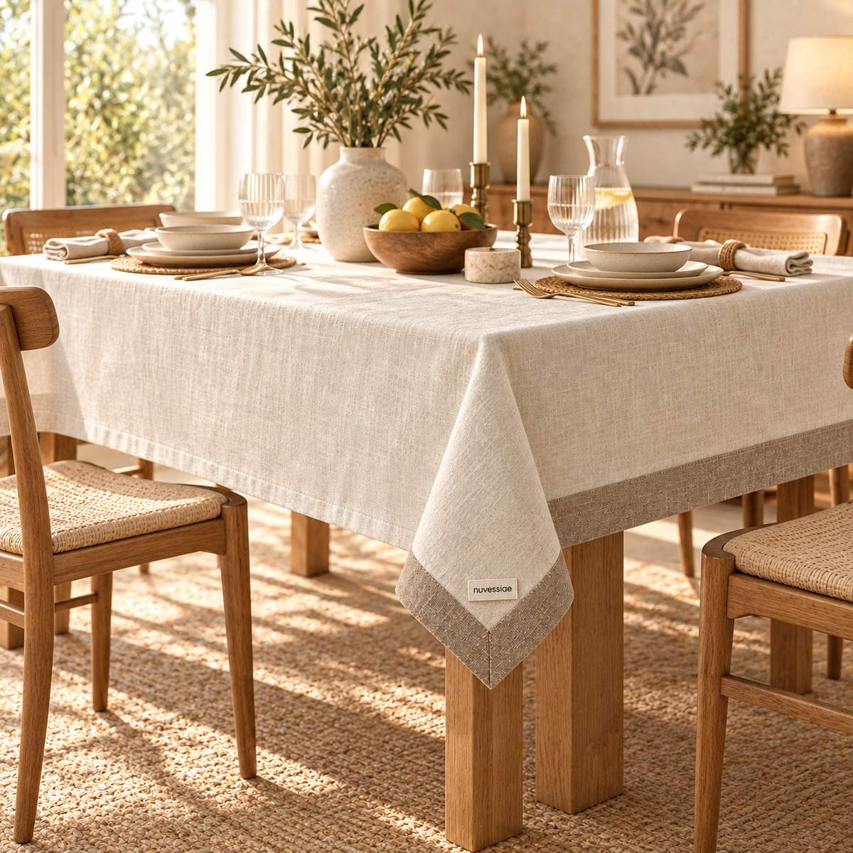 Nuvessiae™ CornerFold Square Tablecloth
