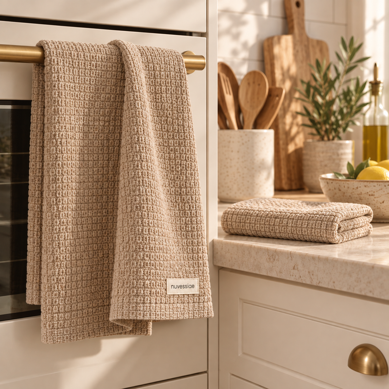 Nuvessiae™ GrainNest Textured Dish Towel Trio