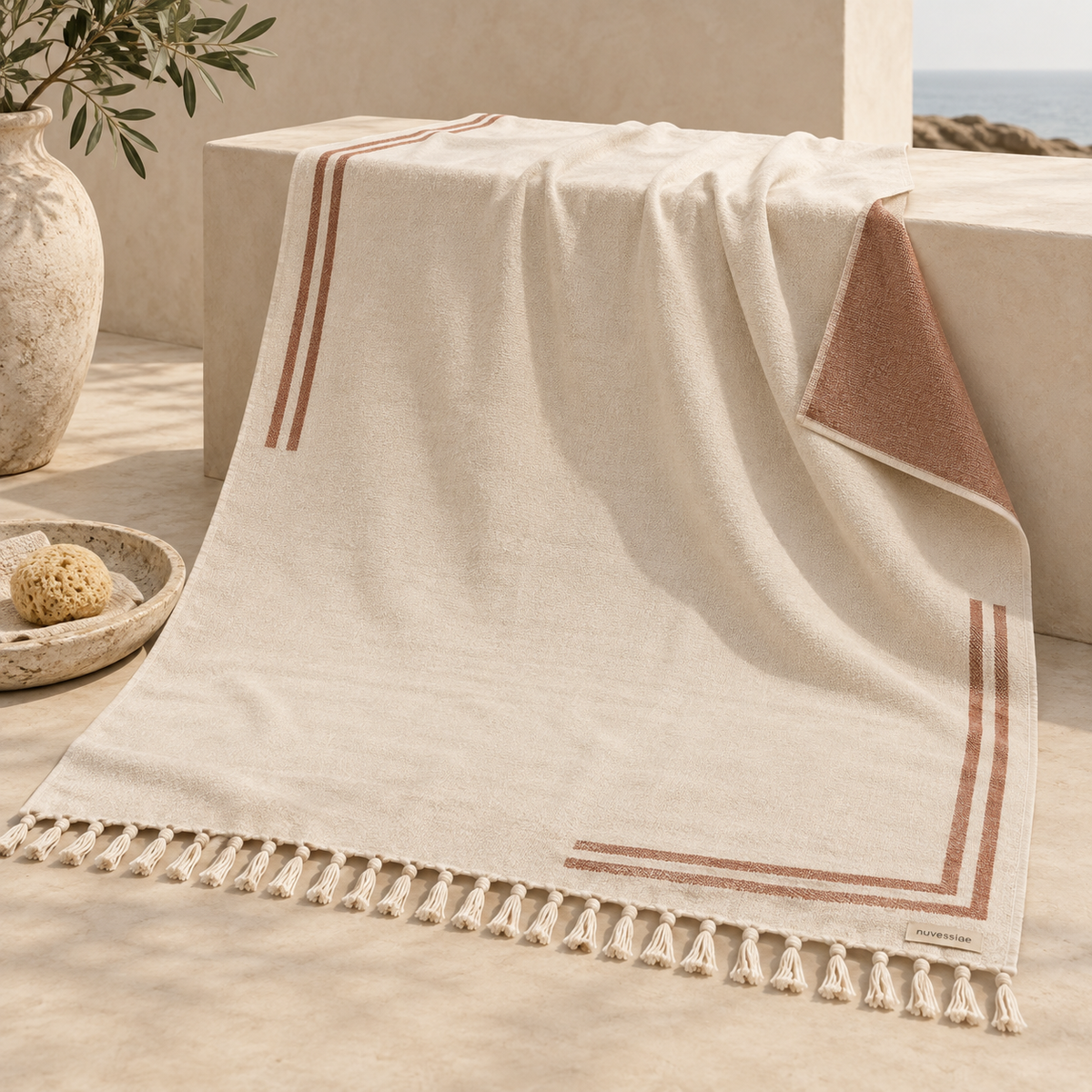 Nuvessiae™ TideTurn Reversible Beach Towel