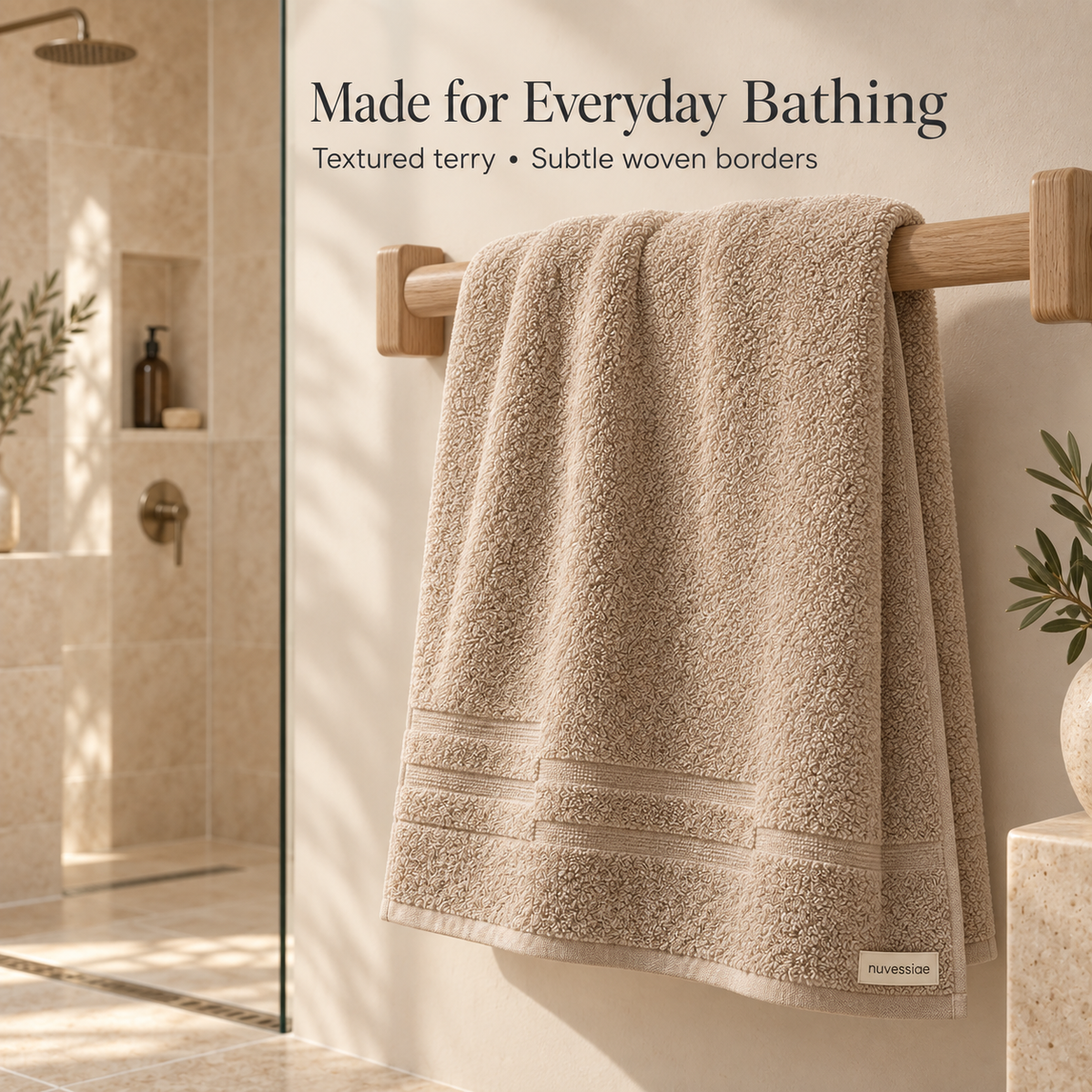 Nuvessiae™ DuneStep Textured Bath Towel