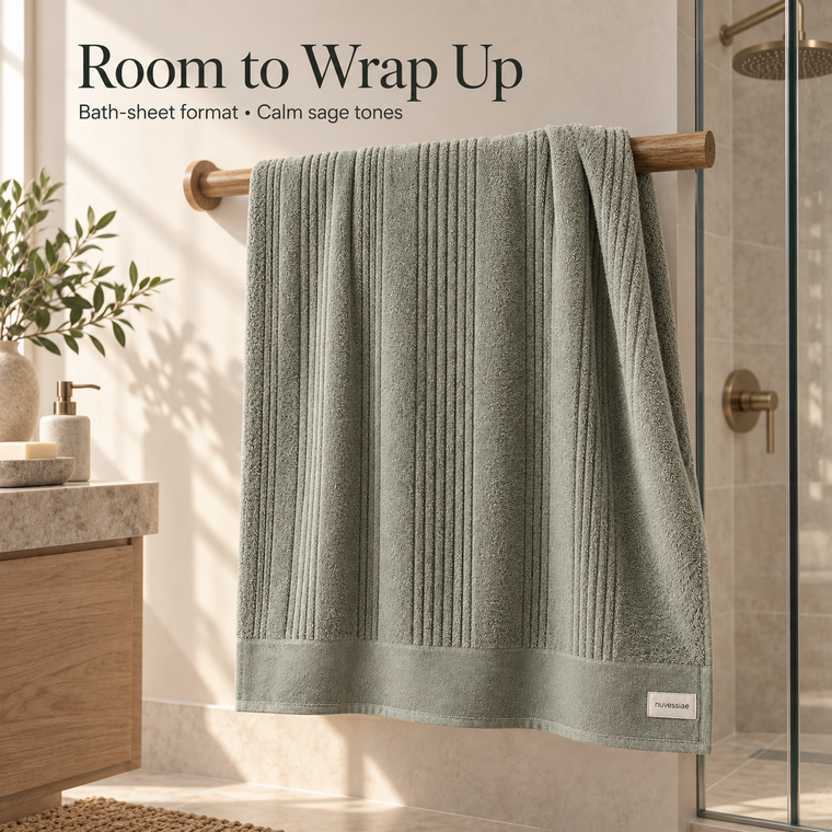 Nuvessiae™ MistChannel Oversized Bath Sheet
