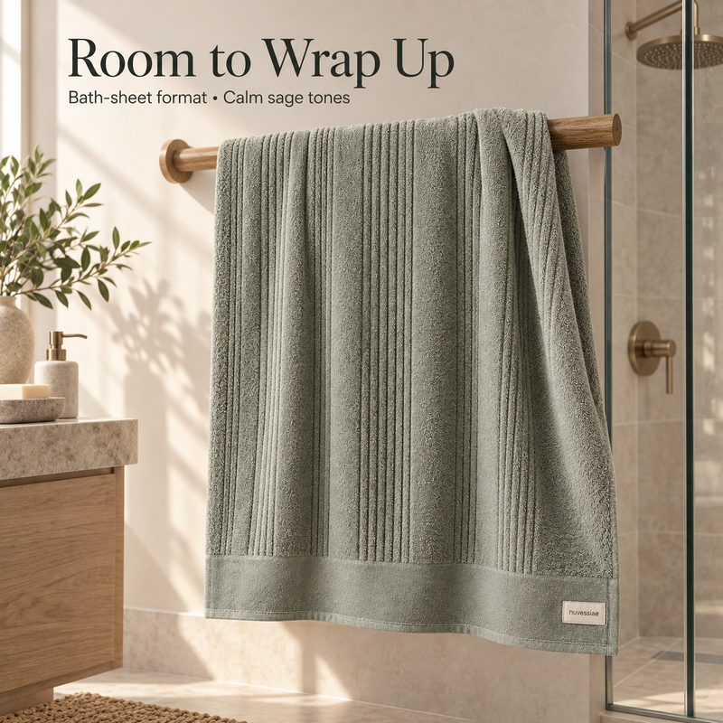 Nuvessiae™ MistChannel Oversized Bath Sheet