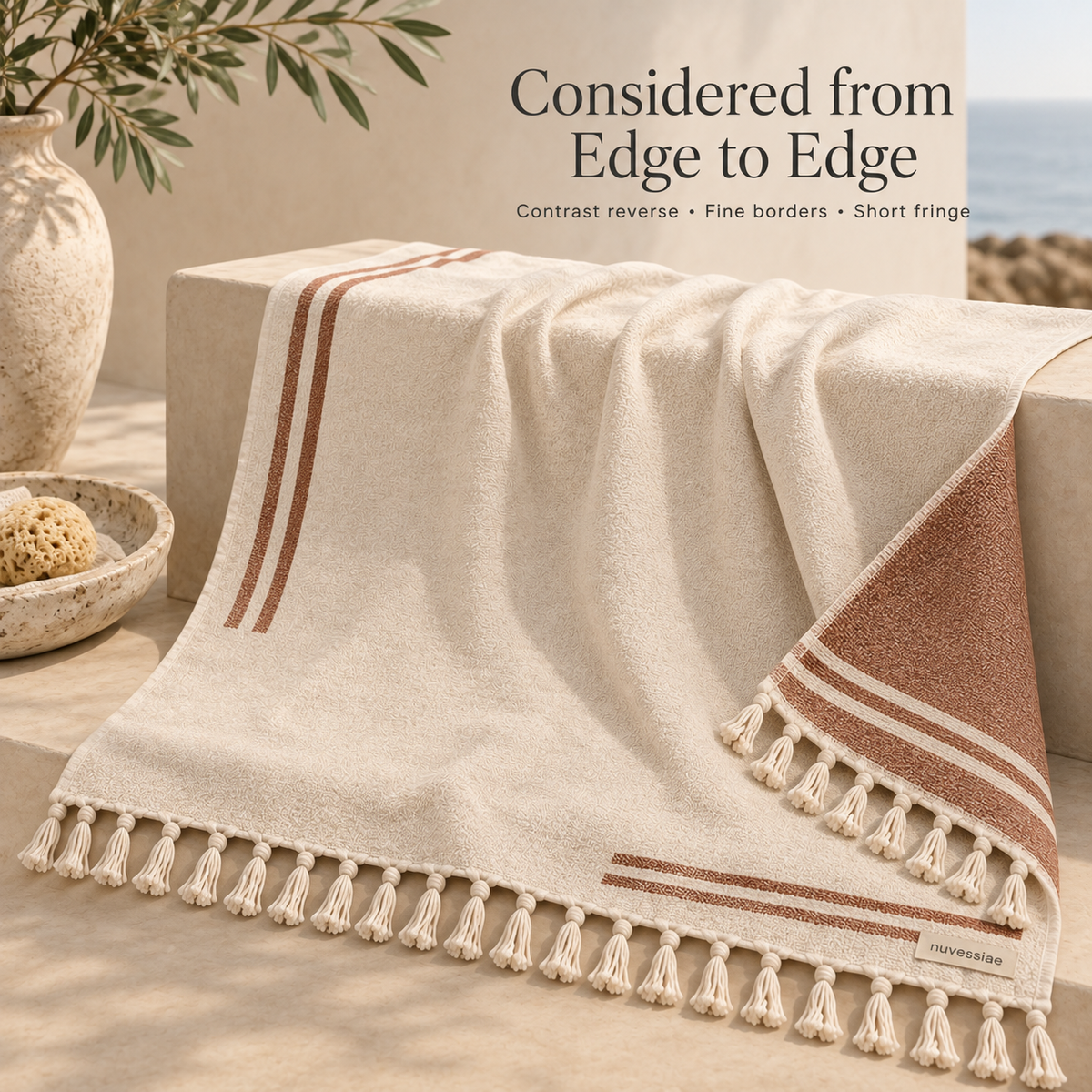 Nuvessiae™ TideTurn Reversible Beach Towel