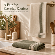 Nuvessiae™ FoldHaven Kitchen Towel Duo