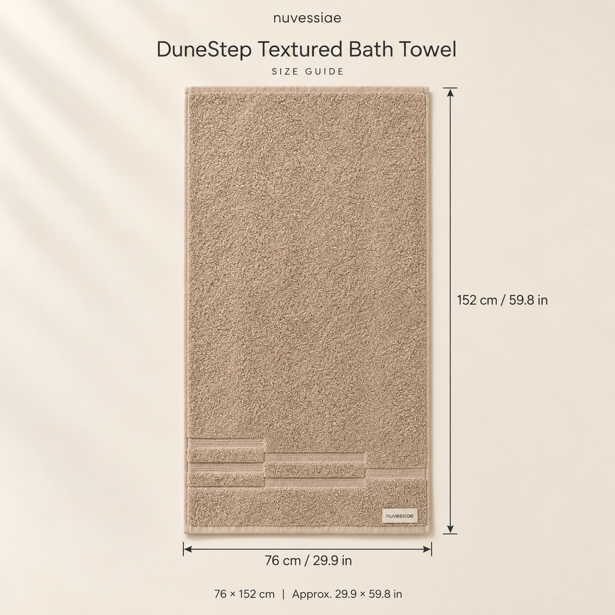 Nuvessiae™ DuneStep Textured Bath Towel