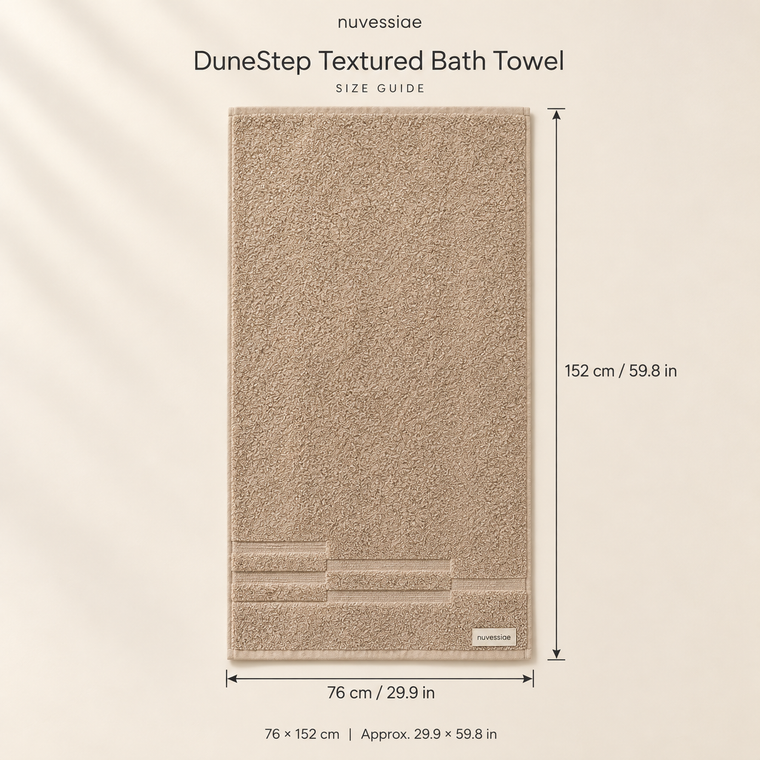 Nuvessiae™ DuneStep Textured Bath Towel