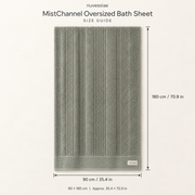 Nuvessiae™ MistChannel Oversized Bath Sheet