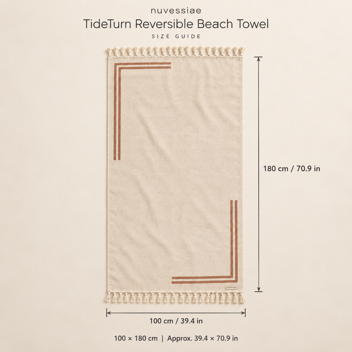 Nuvessiae™ TideTurn Reversible Beach Towel