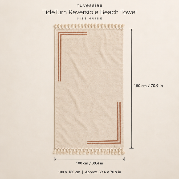 Nuvessiae™ TideTurn Reversible Beach Towel