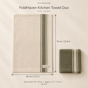 Nuvessiae™ FoldHaven Kitchen Towel Duo