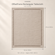 Nuvessiae™ OffsetFrame Rectangular Tablecloth