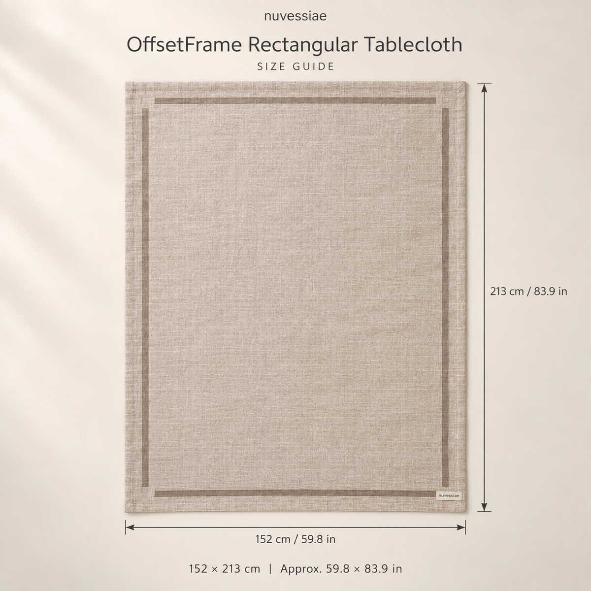 Nuvessiae™ OffsetFrame Rectangular Tablecloth