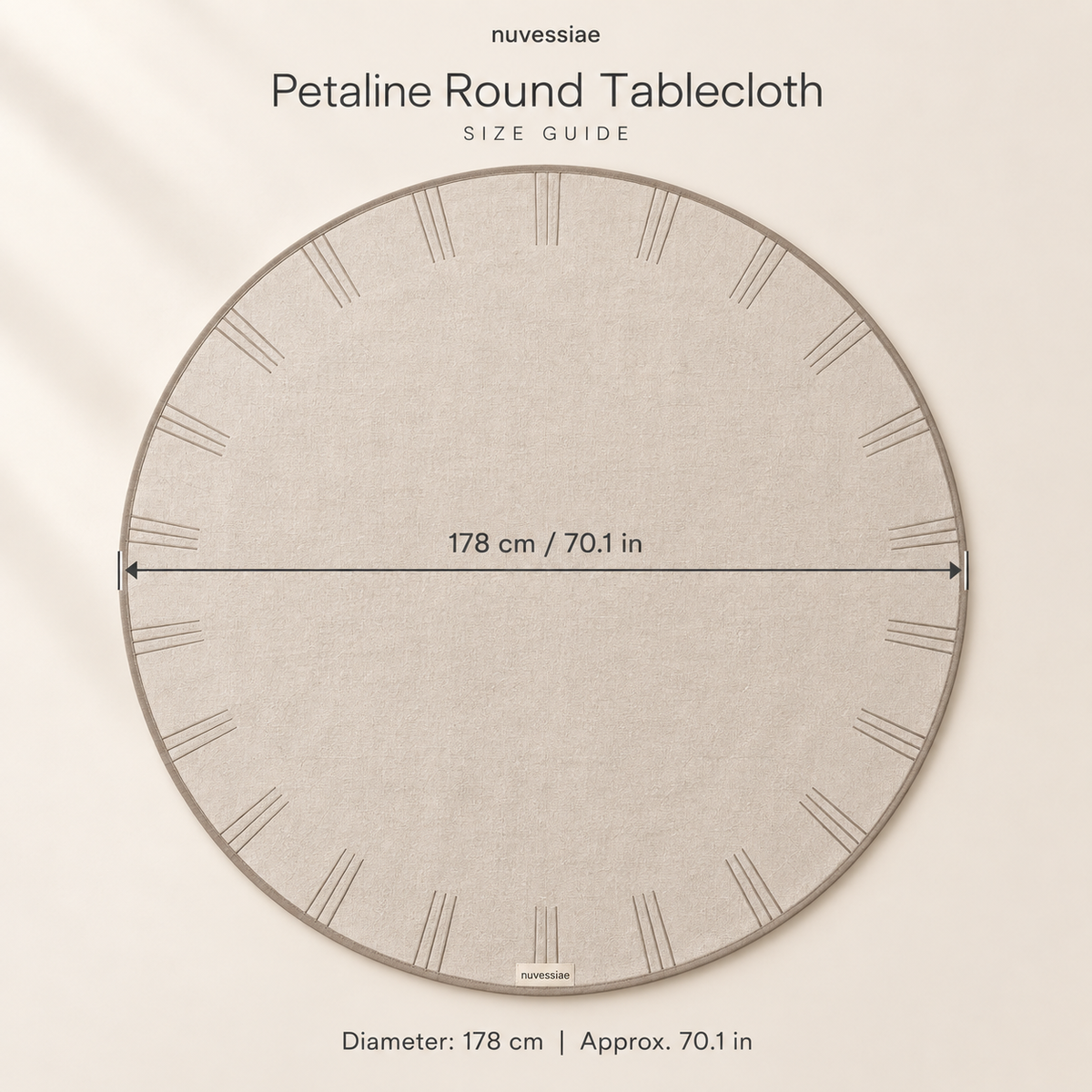 Nuvessiae™ Petaline Round Tablecloth