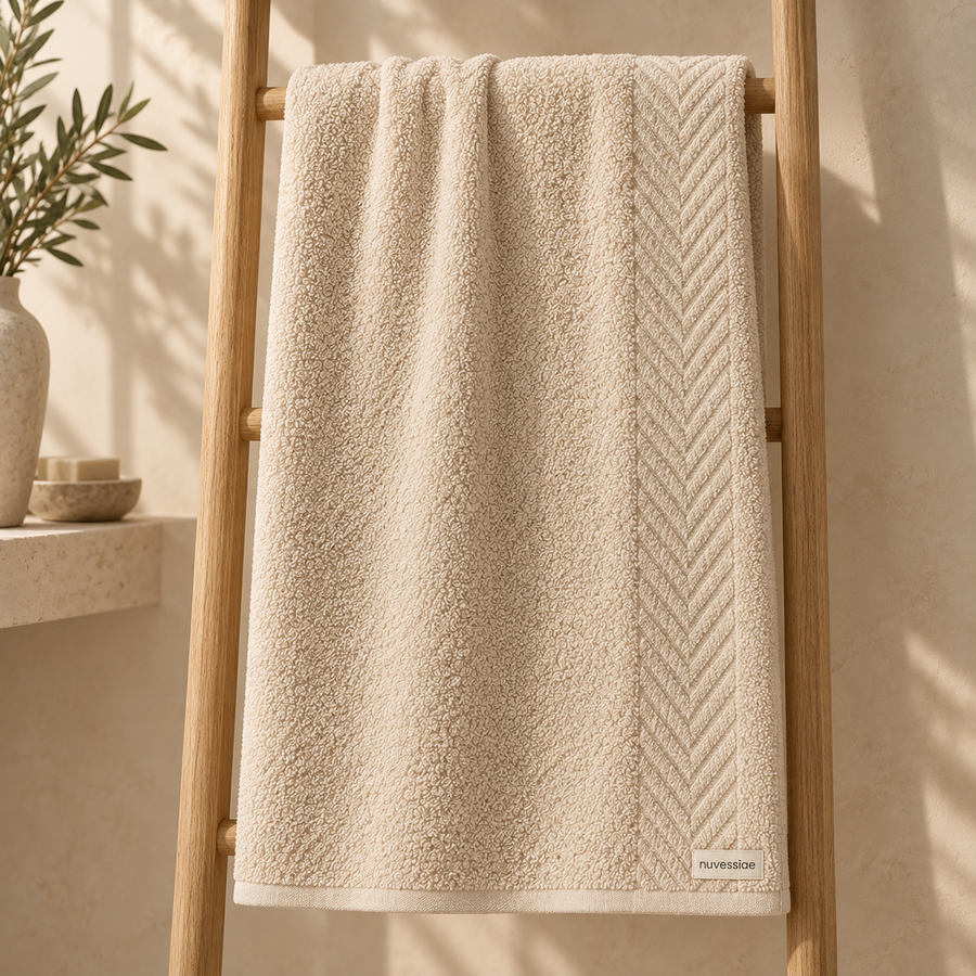 Nuvessiae™ HerringVeil Bath Towel