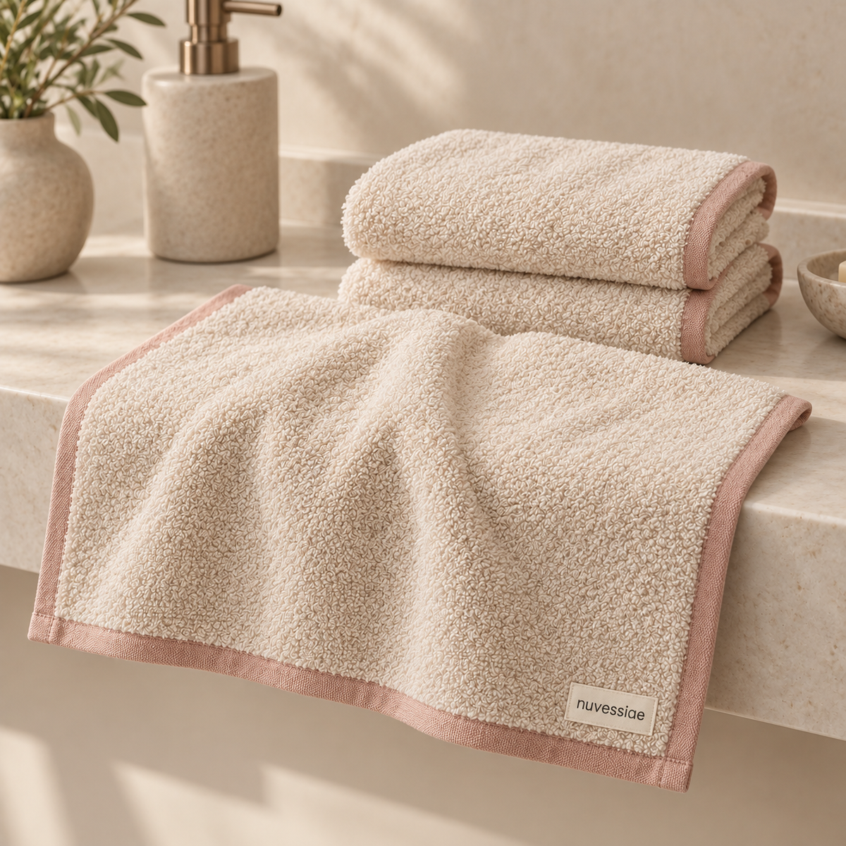 Nuvessiae™ RoseBound Face Towel Trio